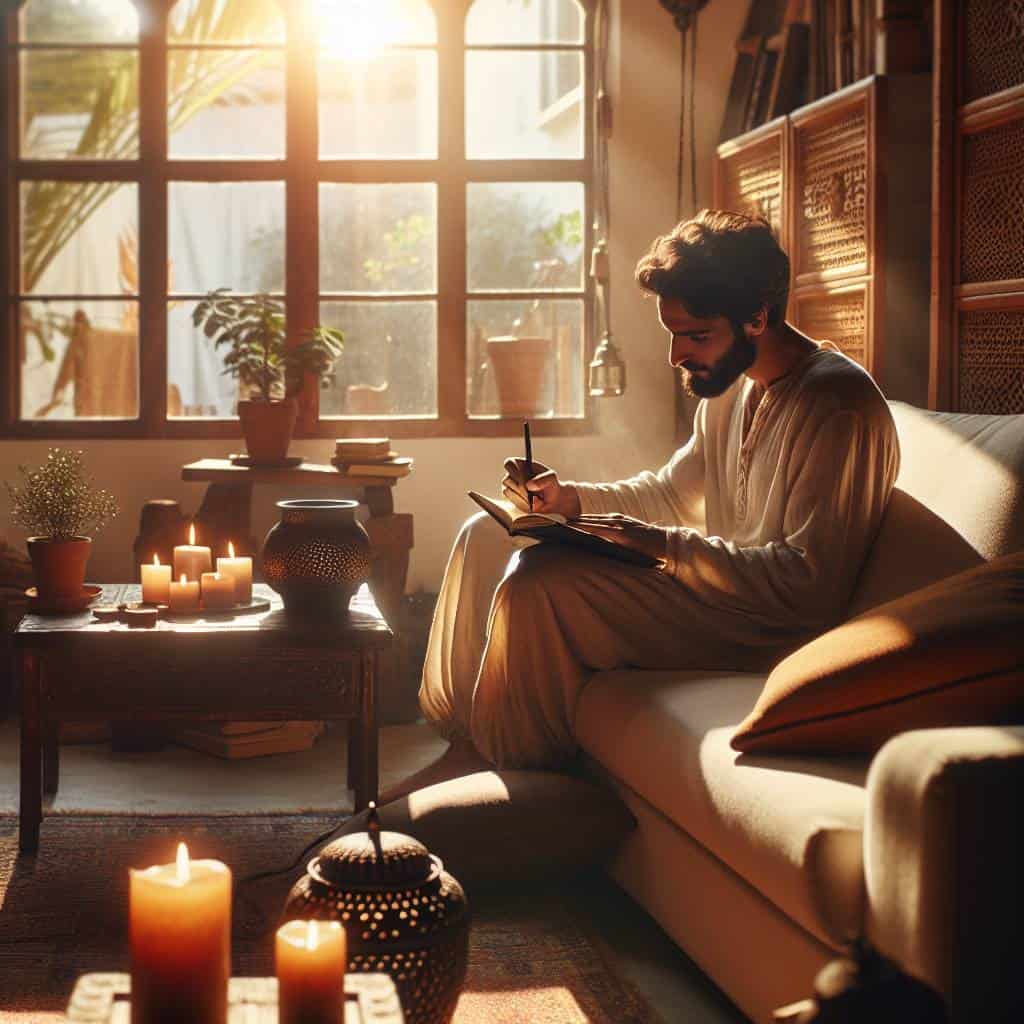 Creating your own spiritual affirmations process.