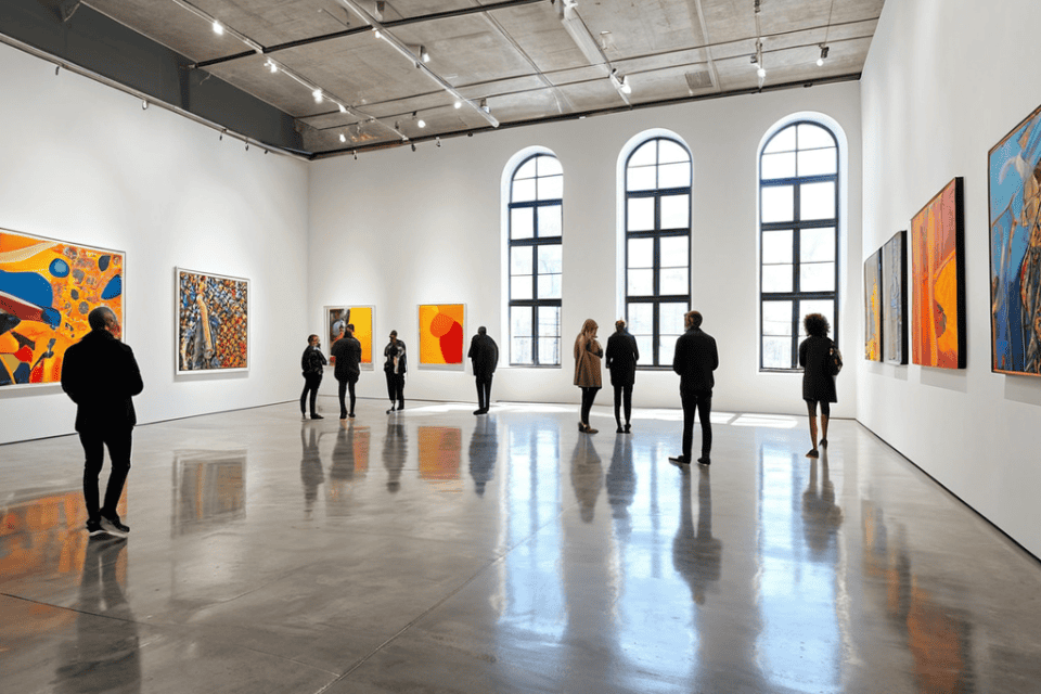 Art galleries interior view