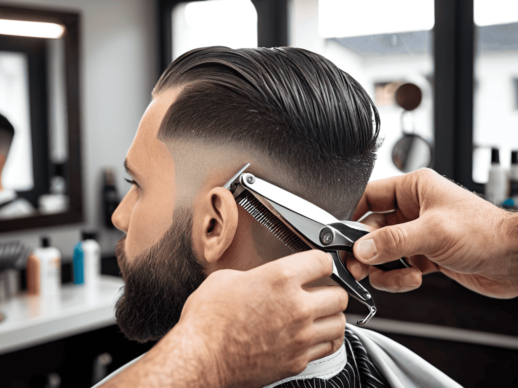 Cutting Mens Hair Fade Style