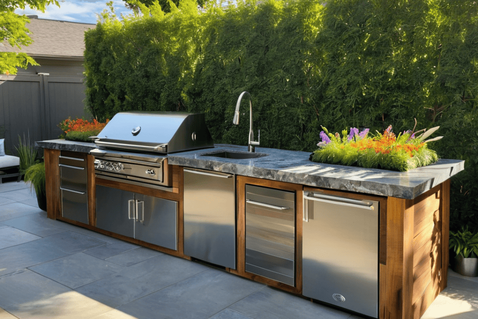 Outdoor Kitchen Island Build