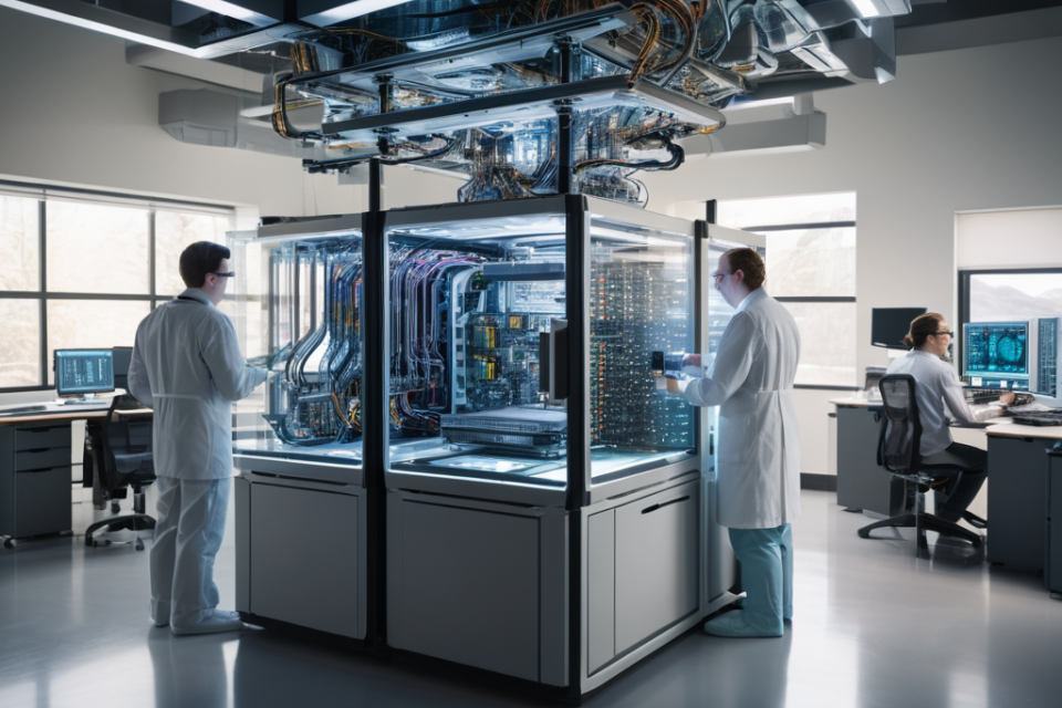 Hybrid Quantum Computing system diagram