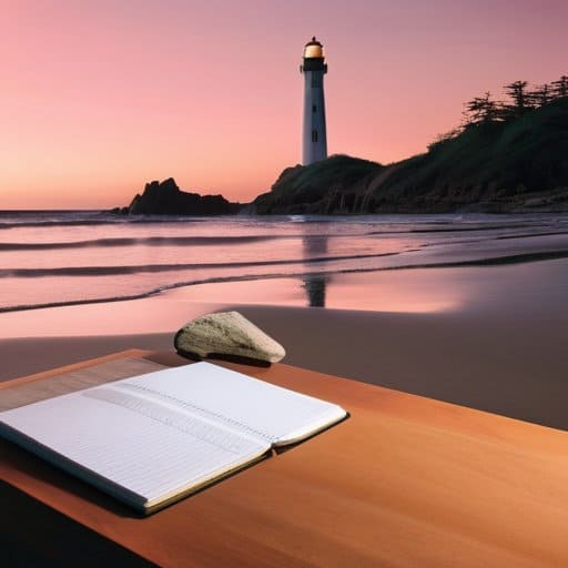 Gentle Horizons of Insight over sunlit shore